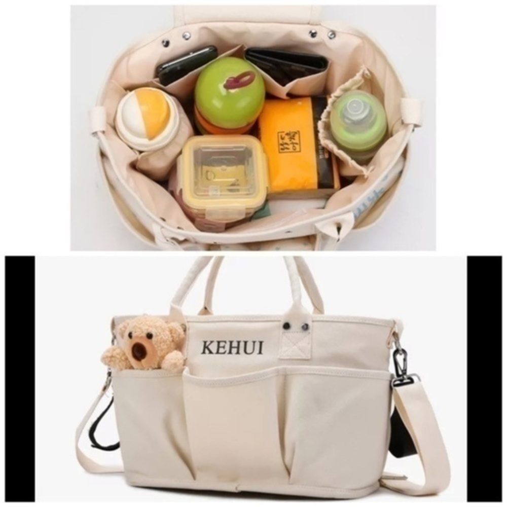 Black - Mini Diaper bag / Doggie bag / beach bag